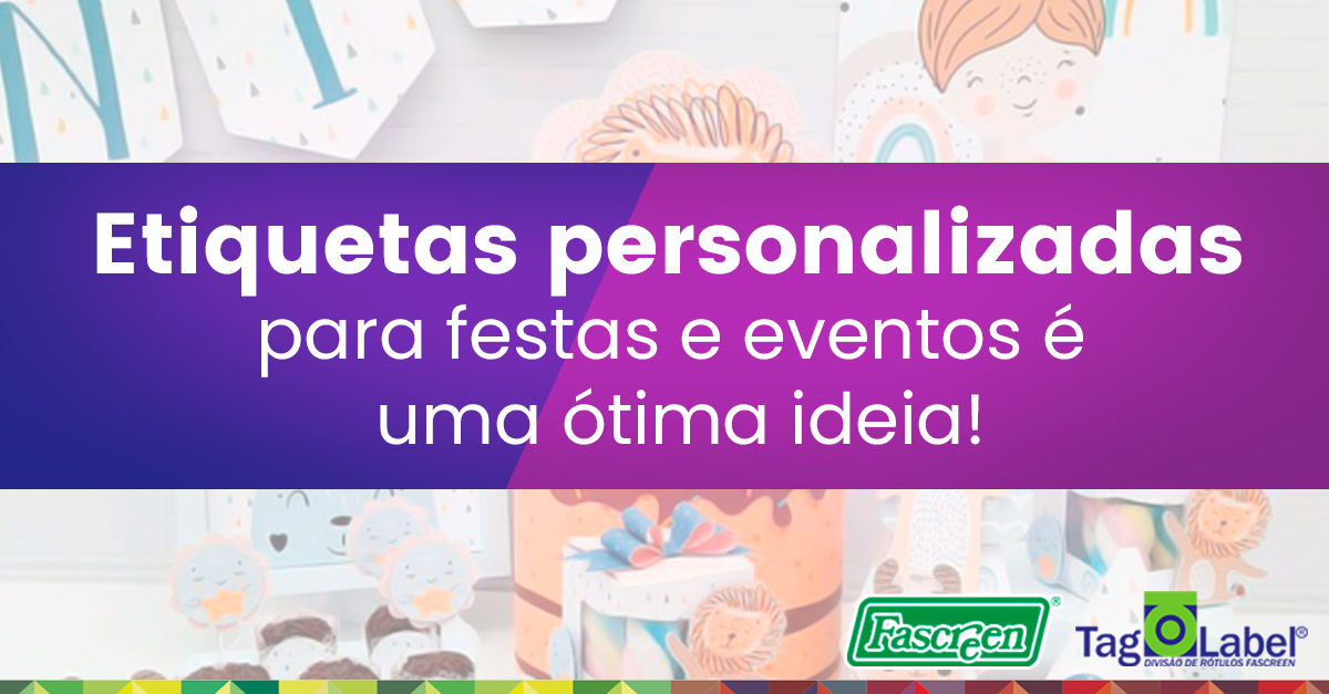Etiquetas personalizadas para festas e eventos é uma ótima ideia!